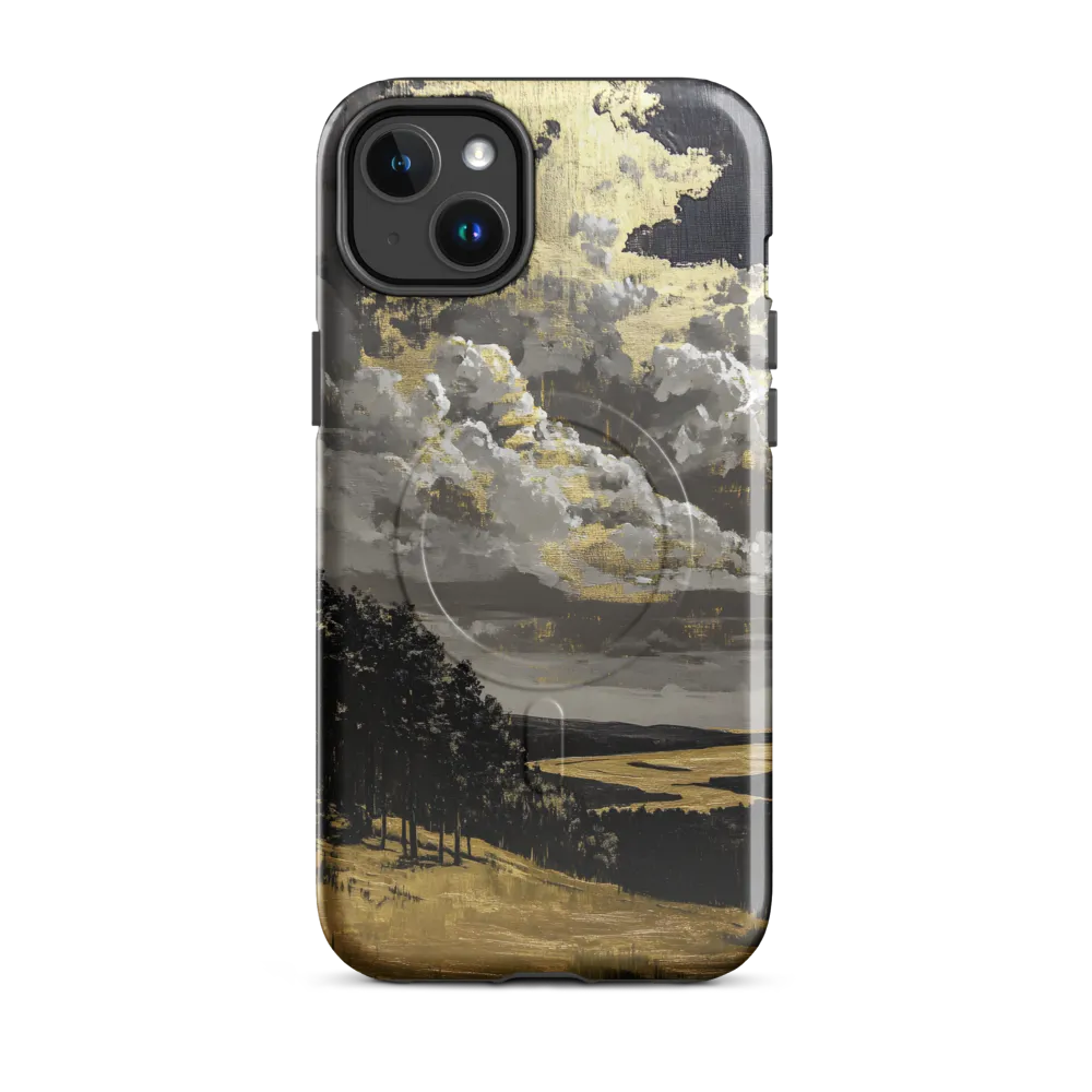 Golden Serenity in a Dramatic Sky