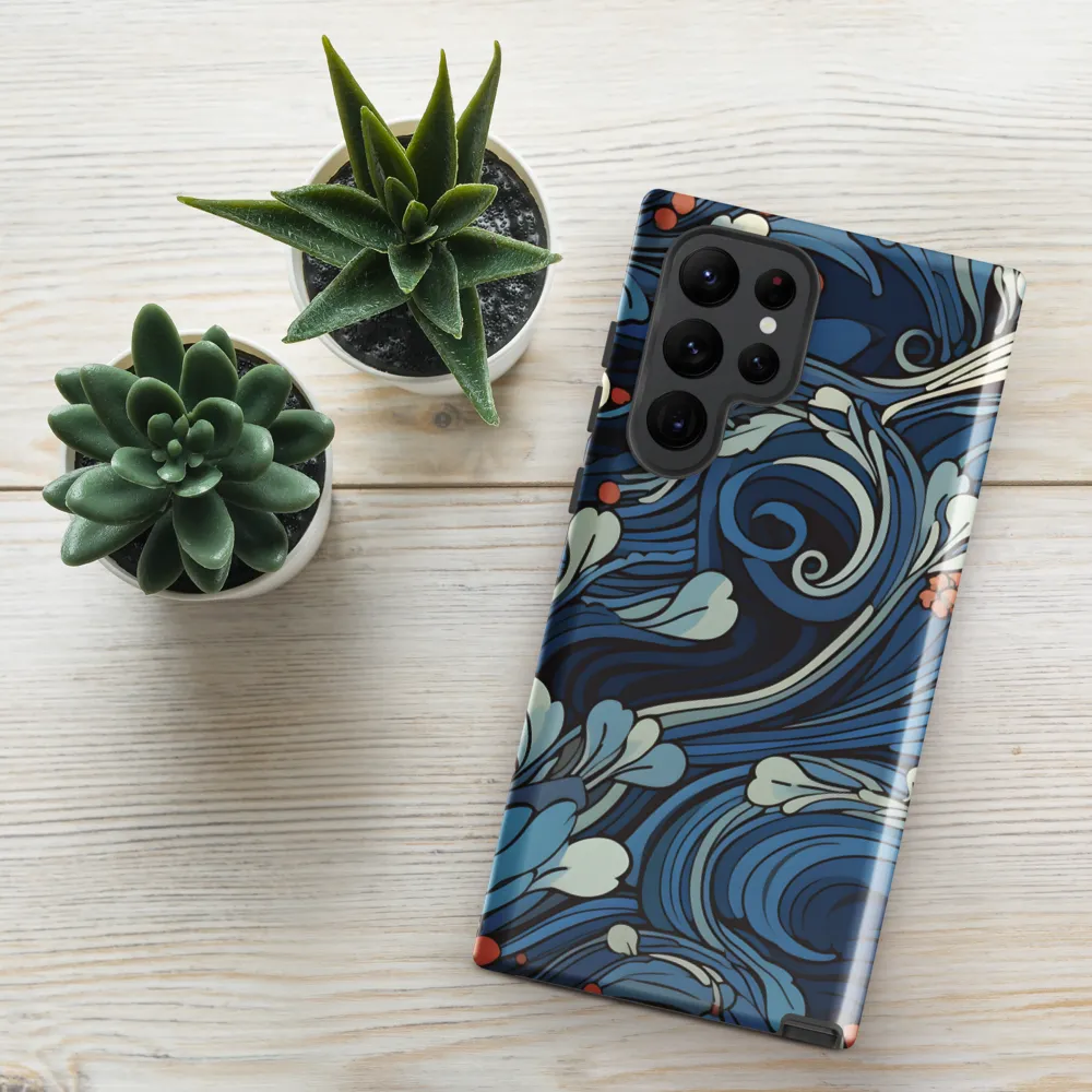 Nature's Elegance: An Oceanic Tapestry | Phone Case |  S22 Ultra | Tough Case | Glossy