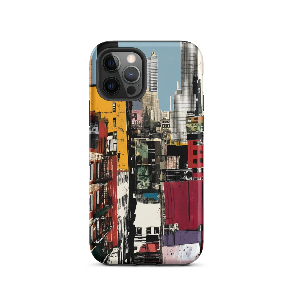 Urban Collage: A Vivid Cityscape | Phone Case |  12 Pro | Tough Case | Matte