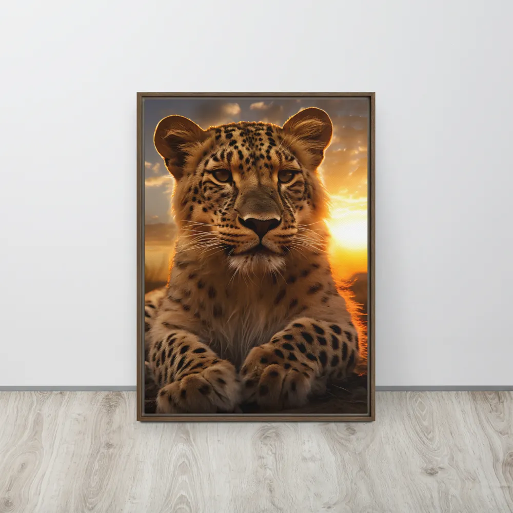 Regal Presence: The Leopard at Sunset