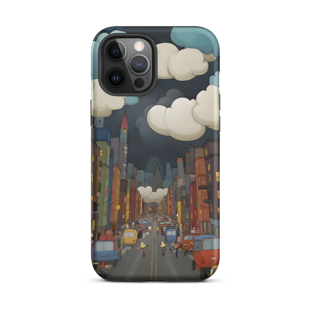 Urban Symphony: A City Awakens at Dusk | Phone Case |  12 Pro Max | Tough Case | Matte