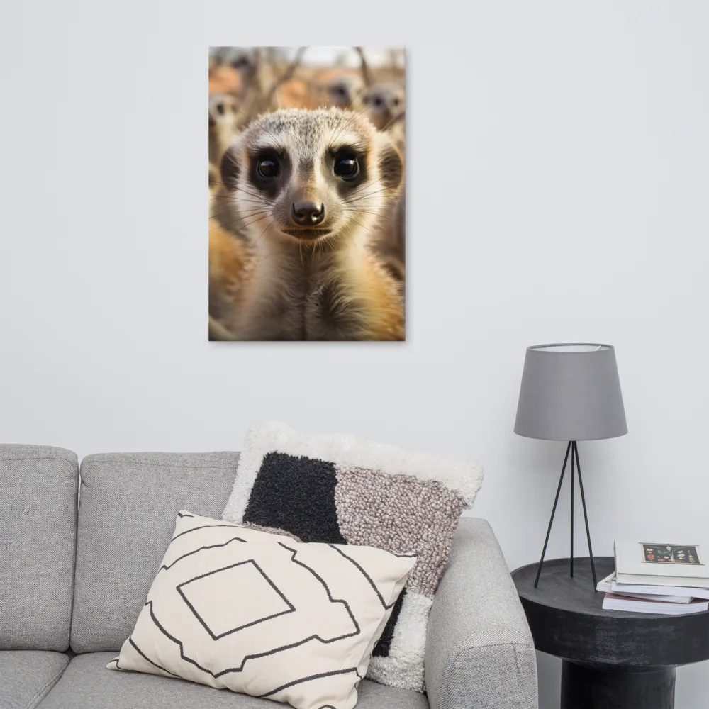 Curious Meerkats in Community | Art Print