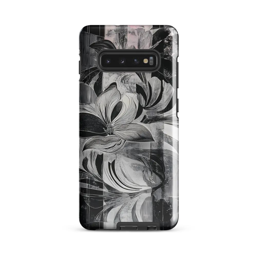 Floral Fusion in Monochrome | Phone Case |  S10 Plus | Tough Case | Glossy