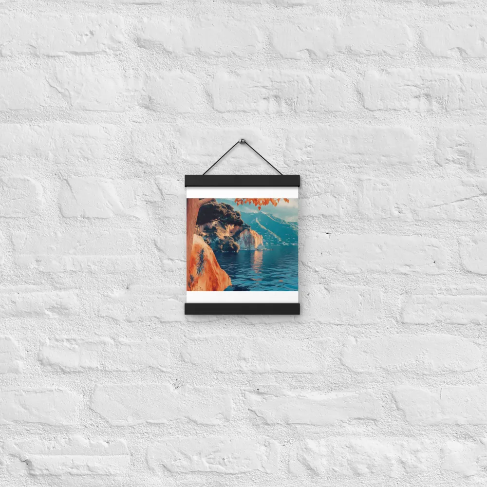 Elysian Waterscape | Poster With Black Wood Hanger | 8″×10″