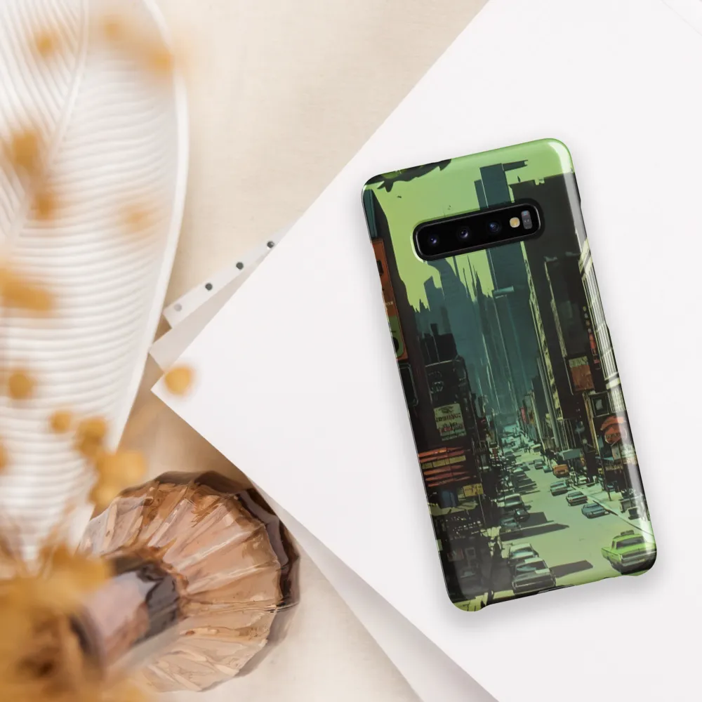 Nostalgic Futurism in Urban Splendor | Phone Case |  S10 Plus | Snap Case | Glossy