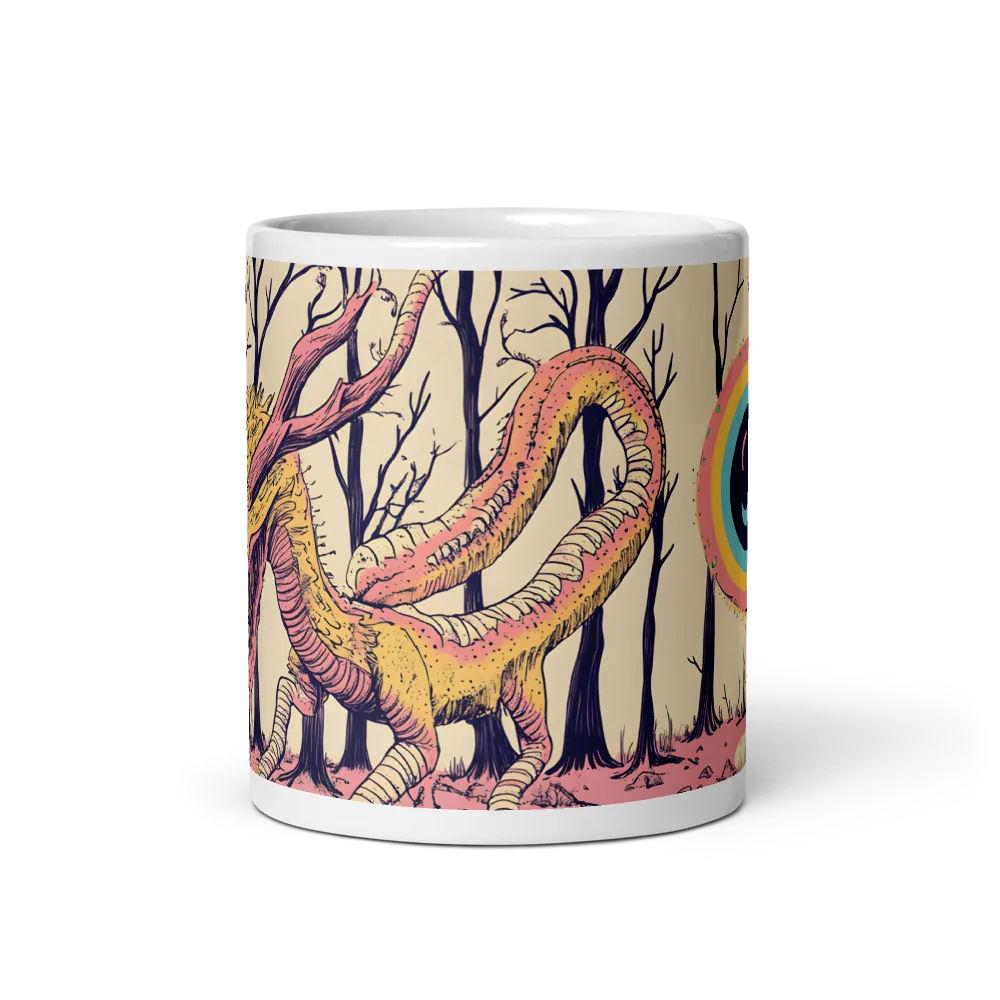 The Enigmatic Dragon of the Desolate Forest | Mug with White inside | 11 oz