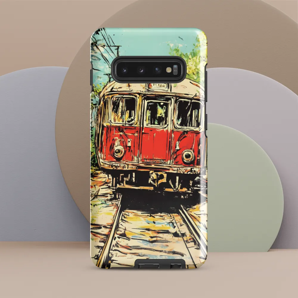 Echoes of Transit: A Train's Journey | Phone Case |  S10 Plus | Tough Case | Glossy