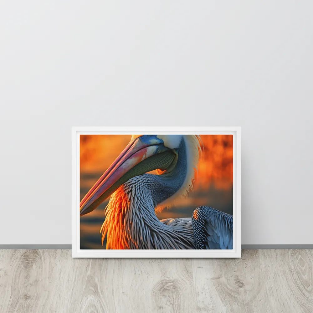 Elegance of the Pelican at Sunset