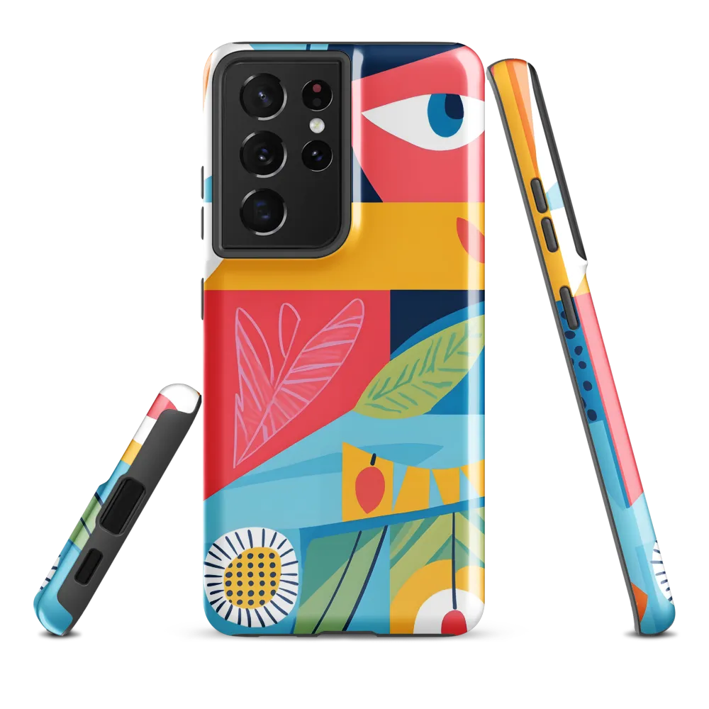 Vibrant Geometric Visage