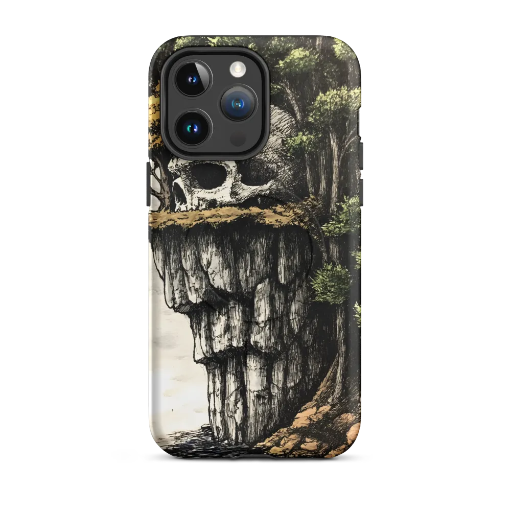 The Whispering Skull: A Surreal Encounter with Nature | Phone Case |  14 Pro Max | MagSafe® Tough Case | Matte