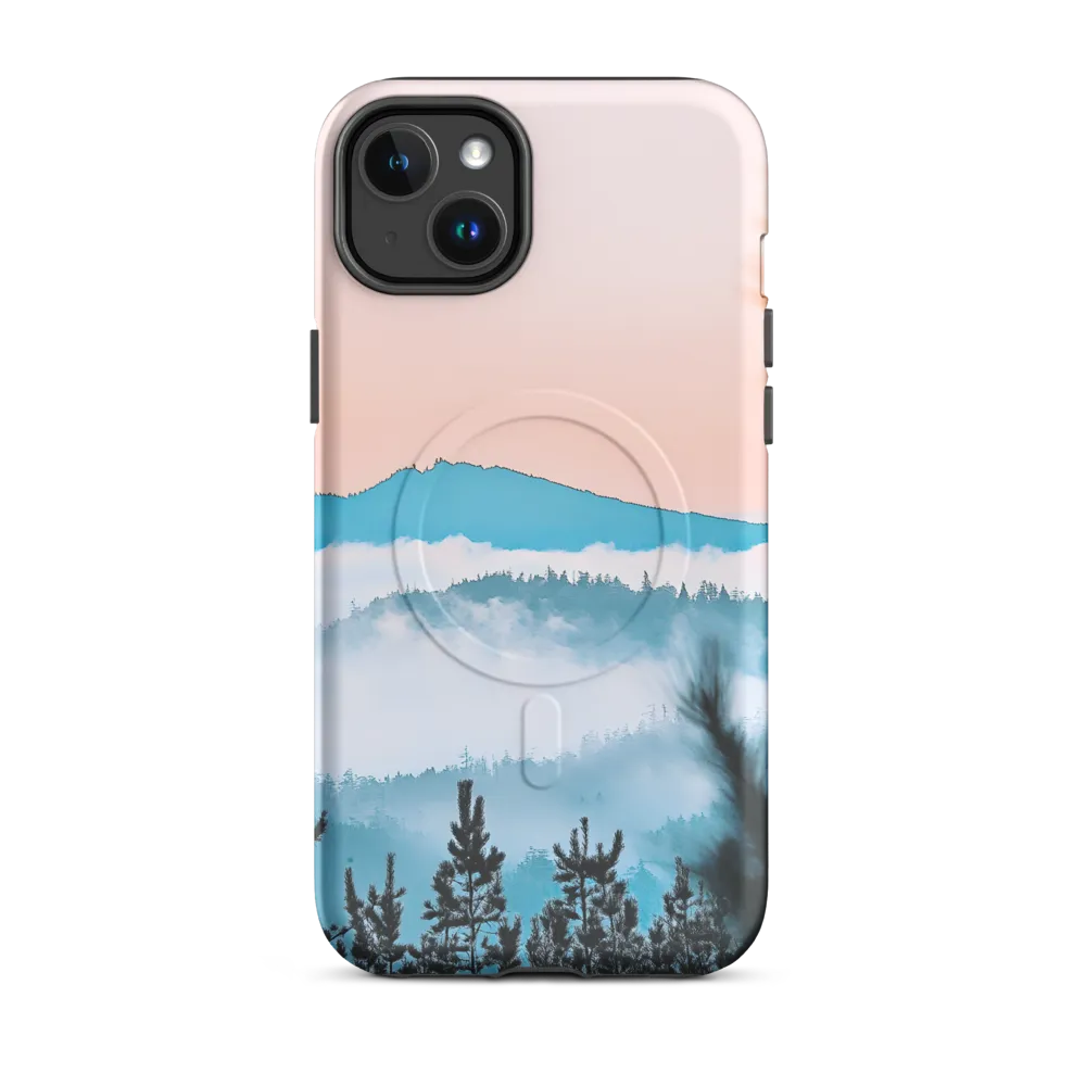 Tranquil Dawn Over Mountains | Phone Case |  14 Plus | MagSafe® Tough Case | Matte