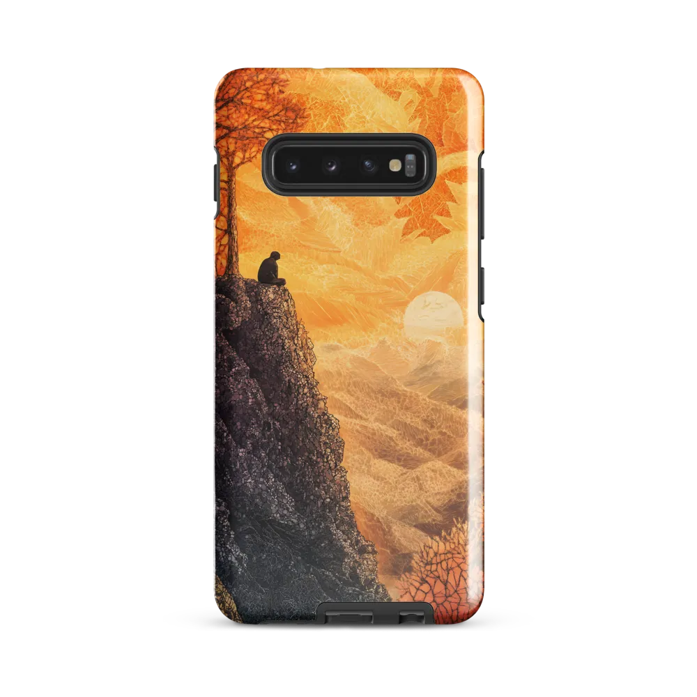 Solitude at Sunset | Phone Case |  S10 Plus | Tough Case | Glossy