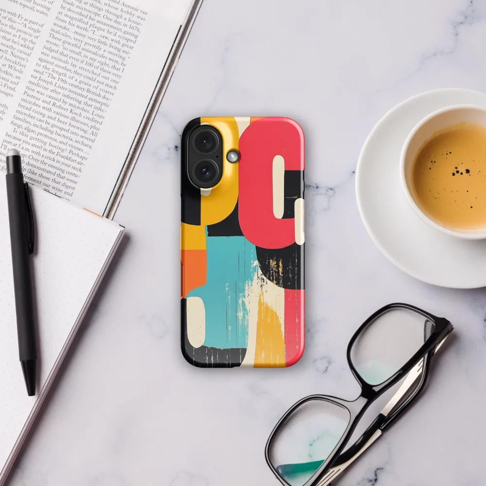 Colorful Curves: Numbers in Harmony | Phone Case |  16 | Snap Case | Glossy