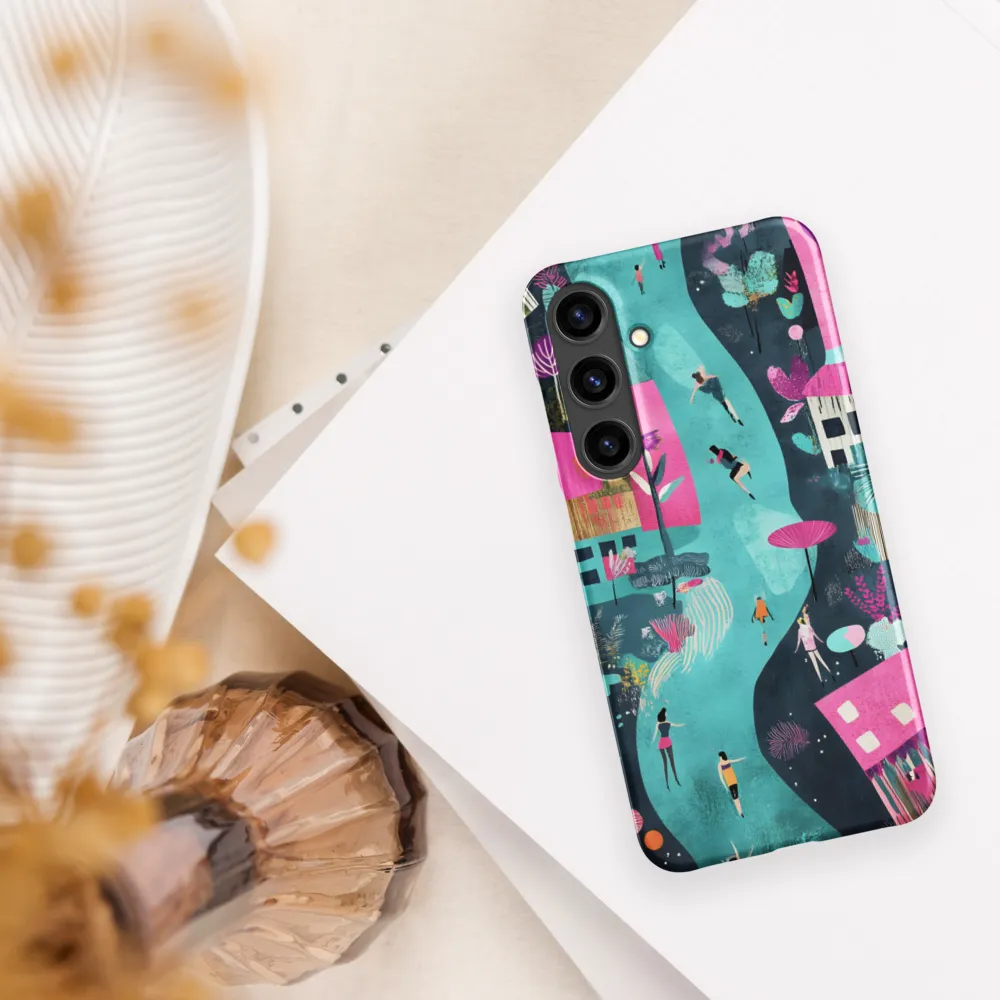 Whimsical Journey Through a Vibrant Landscape | Phone Case |  S24 Plus | Snap Case | Matte