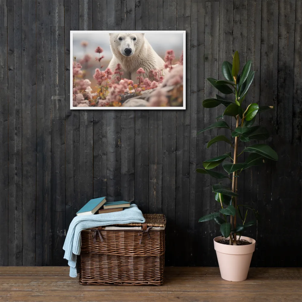 Curiosity Among Blooms: The Polar Bear
