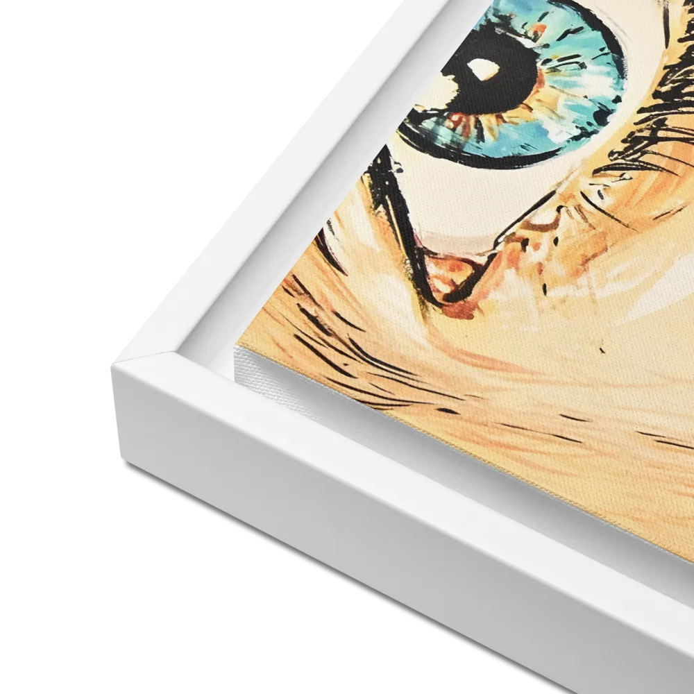Gaze of Emotion | Canvas with White Frame | 12″×16″