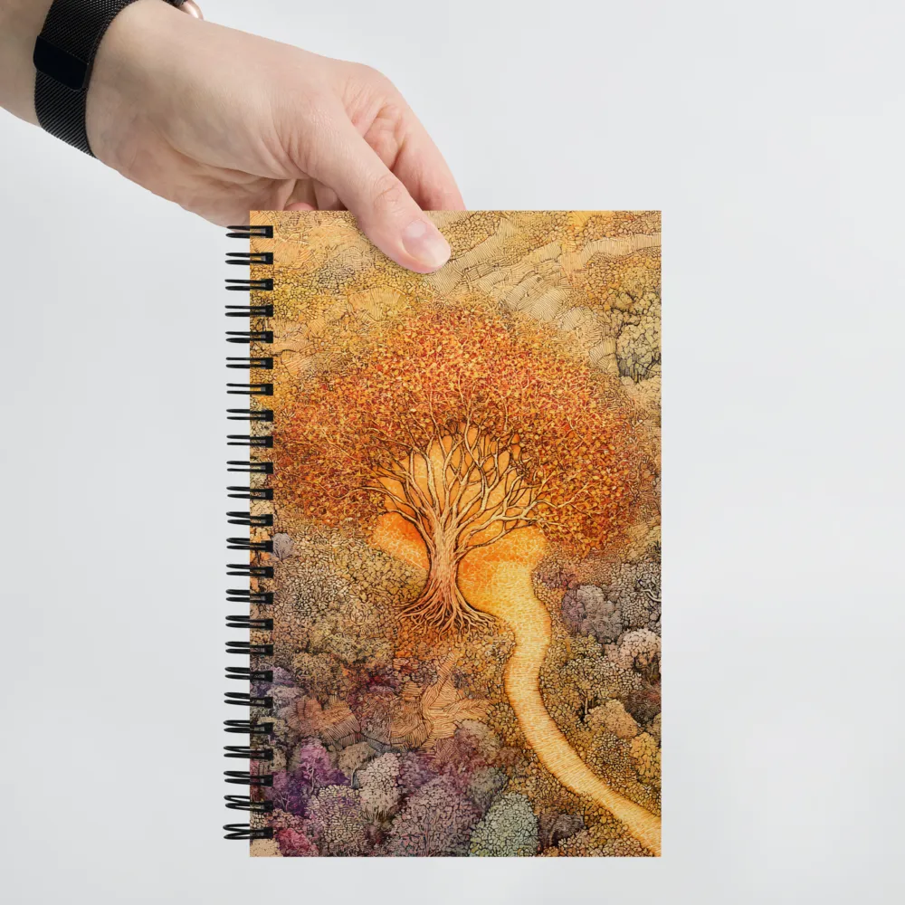 Pathway of Autumn Splendor | Spiral Notebook