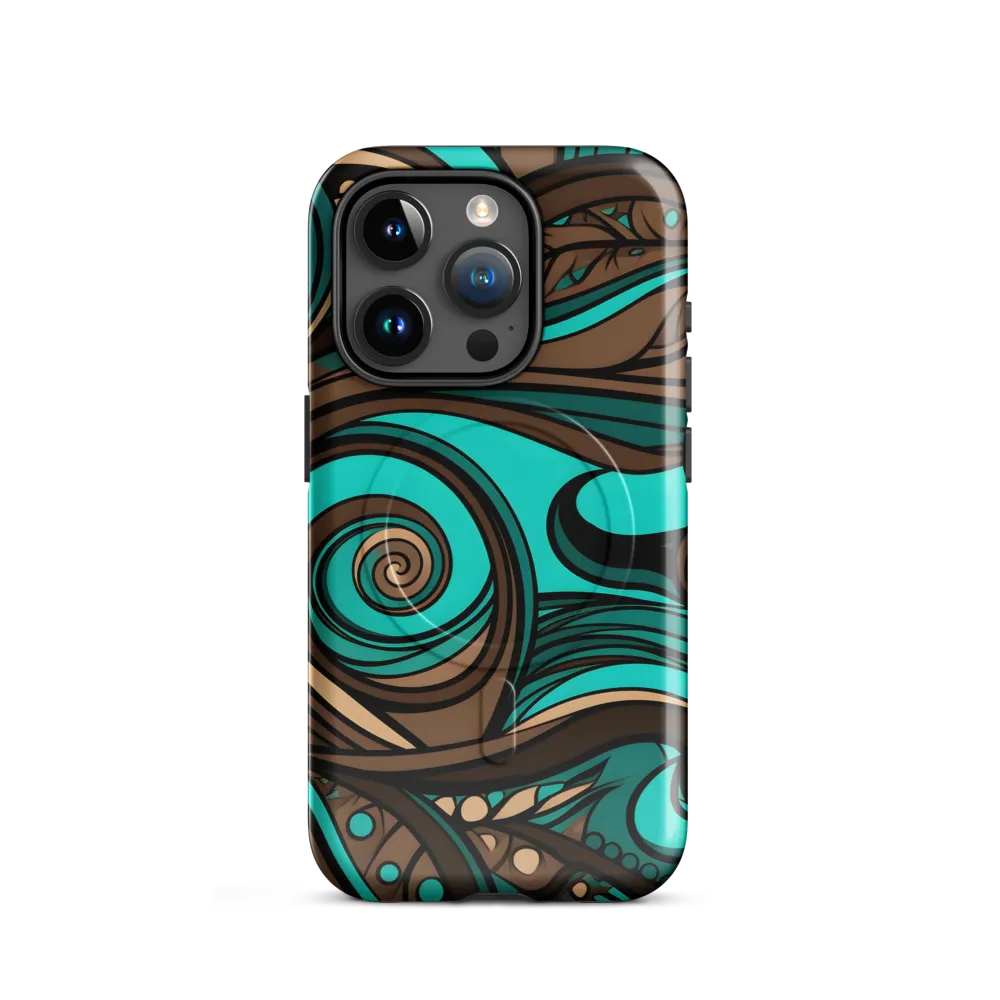 Fluctuating Currents | Phone Case |  15 Pro | MagSafe® Tough Case | Glossy