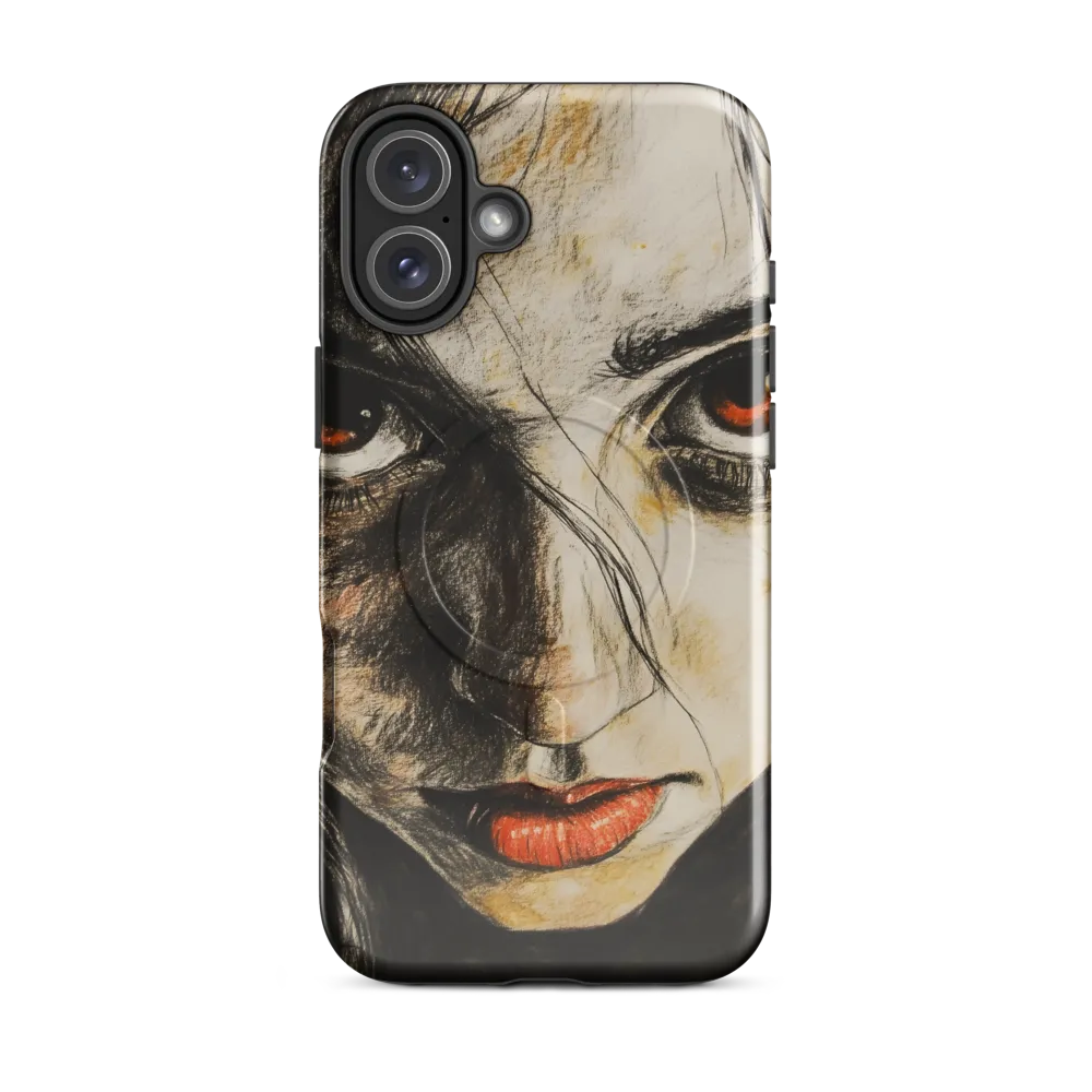 Gaze of Intensity | Phone Case |  16 Plus | MagSafe® Tough Case | Glossy