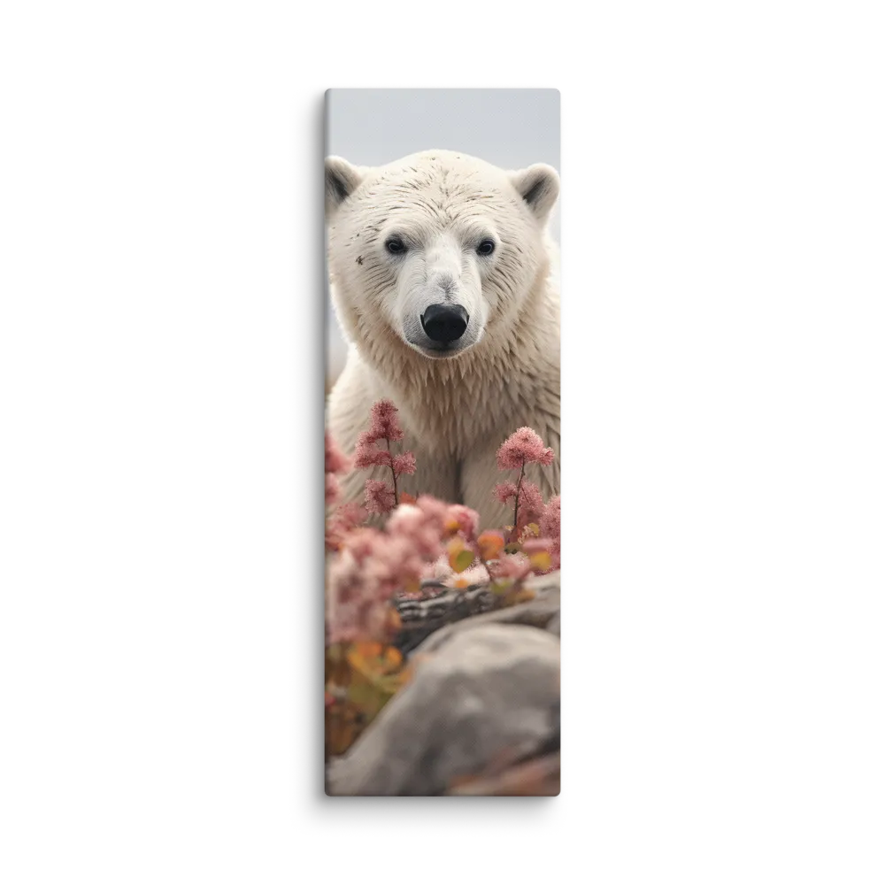 Curiosity Among Blooms: The Polar Bear