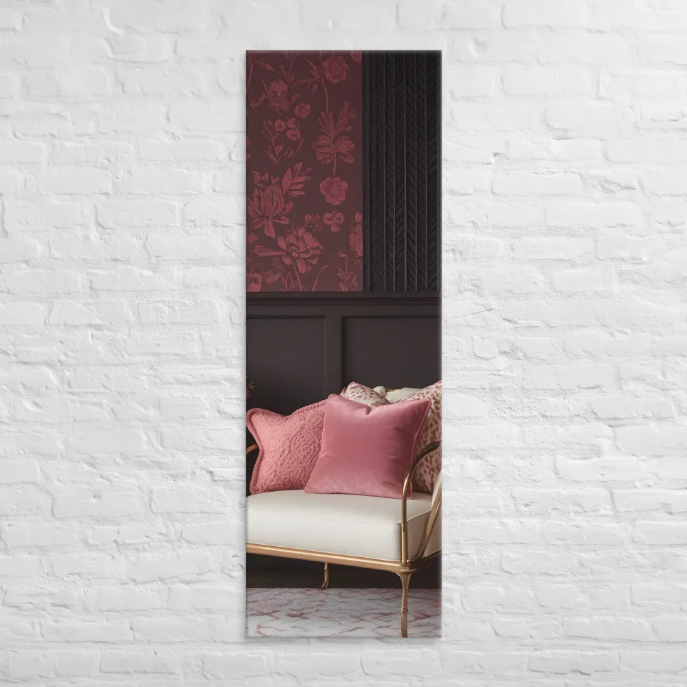 Elegance in Contrast: A Modern Interior Design | Canvas | 20″×60″