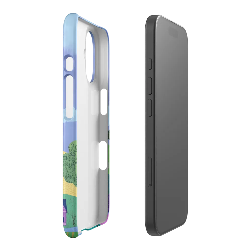 Whimsical Hills and Quaint Homes | Phone Case |  16 | Snap Case | Matte