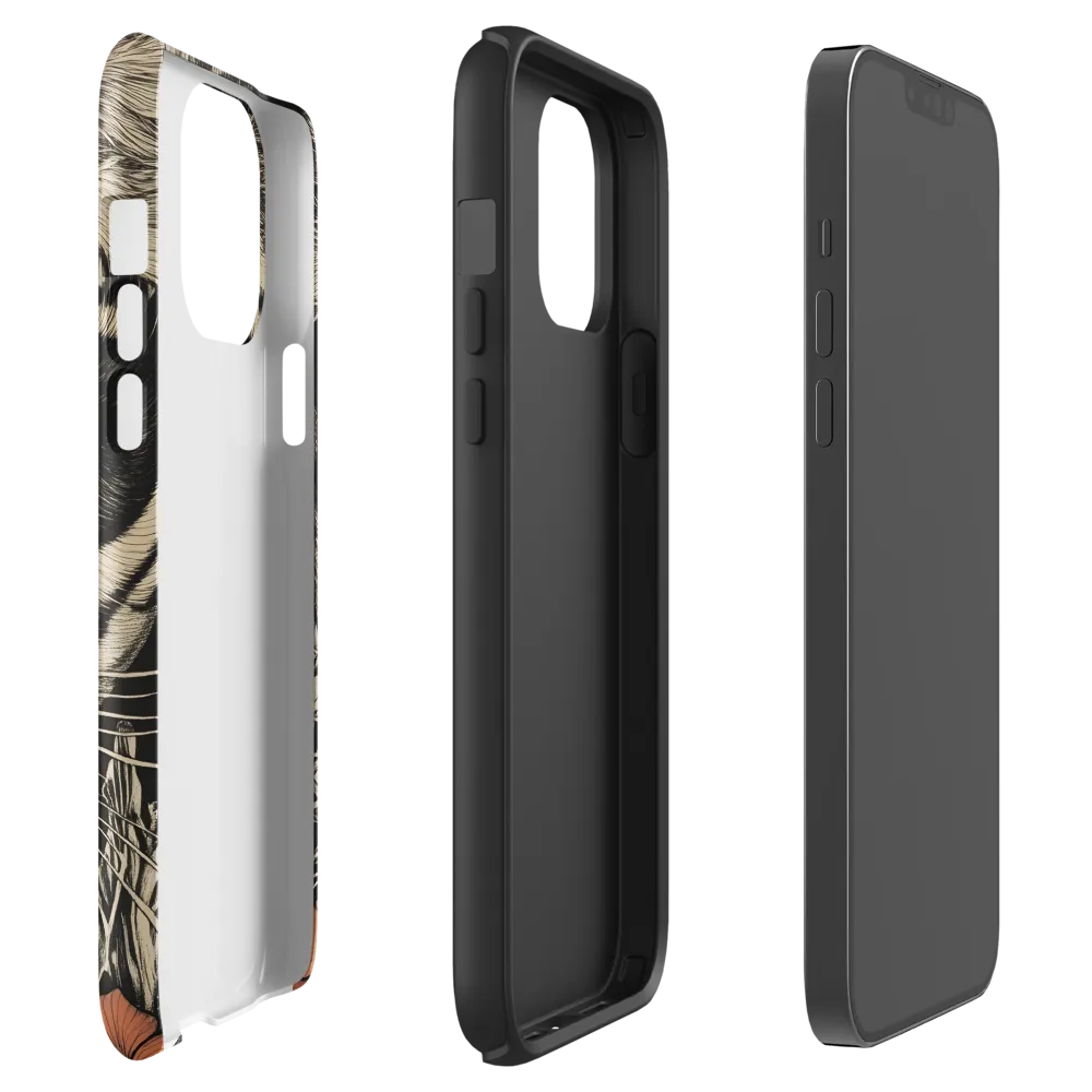 Feline Majesty: The Human-Leopard Connection | Phone Case |  13 Pro Max | Tough Case | Glossy