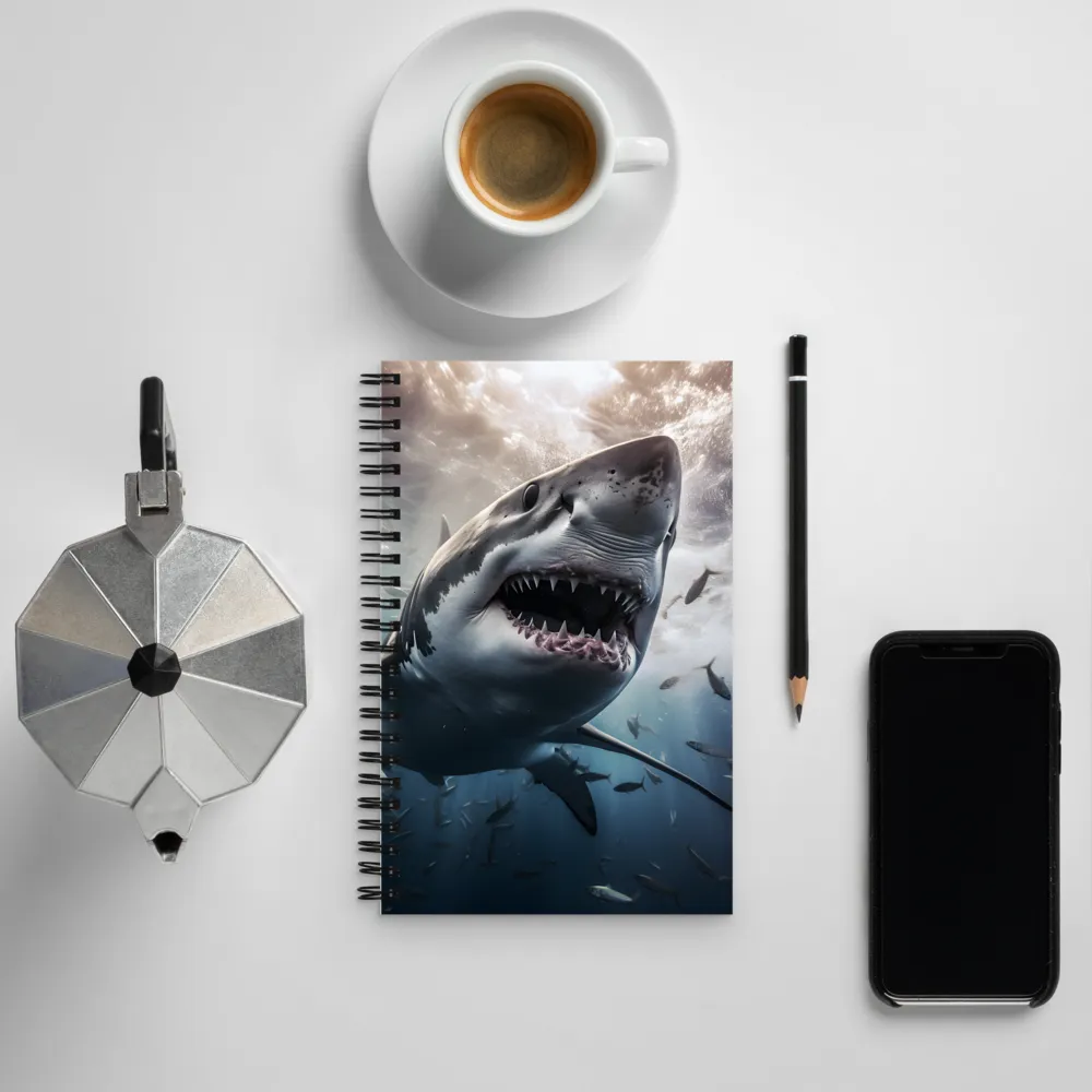 The Apex Predator: An Underwater Encounter | Spiral Notebook