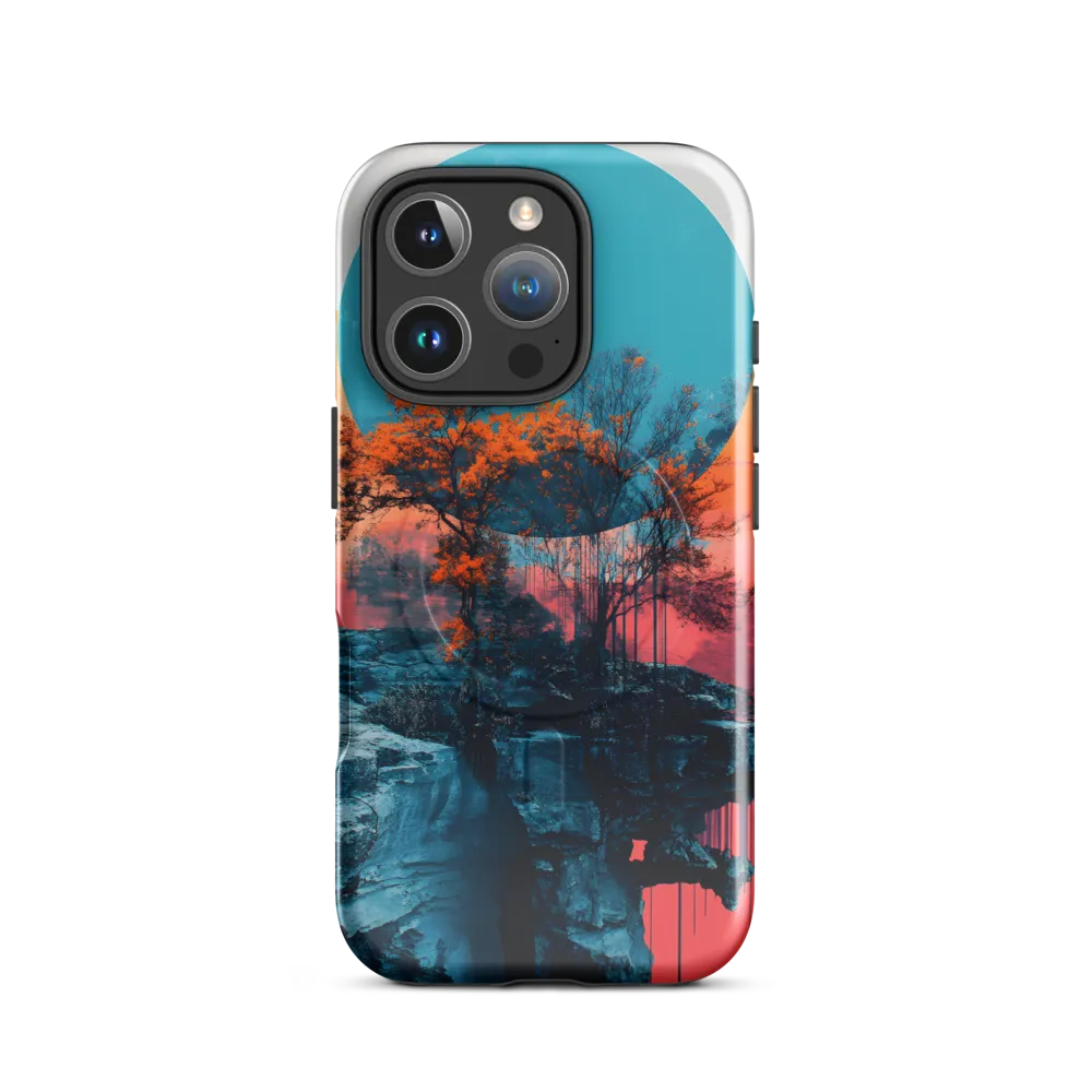 Ethereal Landscapes: A Dance of Color and Form | Phone Case |  16 Pro | MagSafe® Tough Case | Glossy