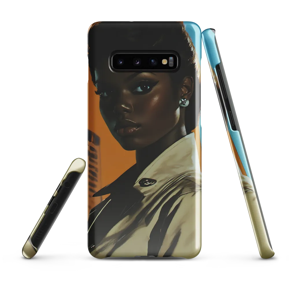 Urban Elegance: A Portrait of Confidence | Phone Case |  S10 Plus | Snap Case | Glossy