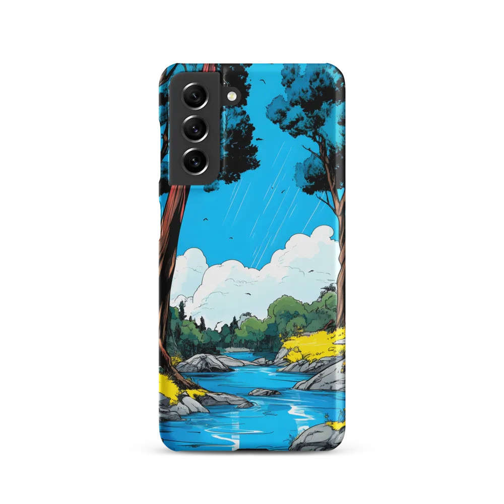 Tranquil River in a Comic Landscape