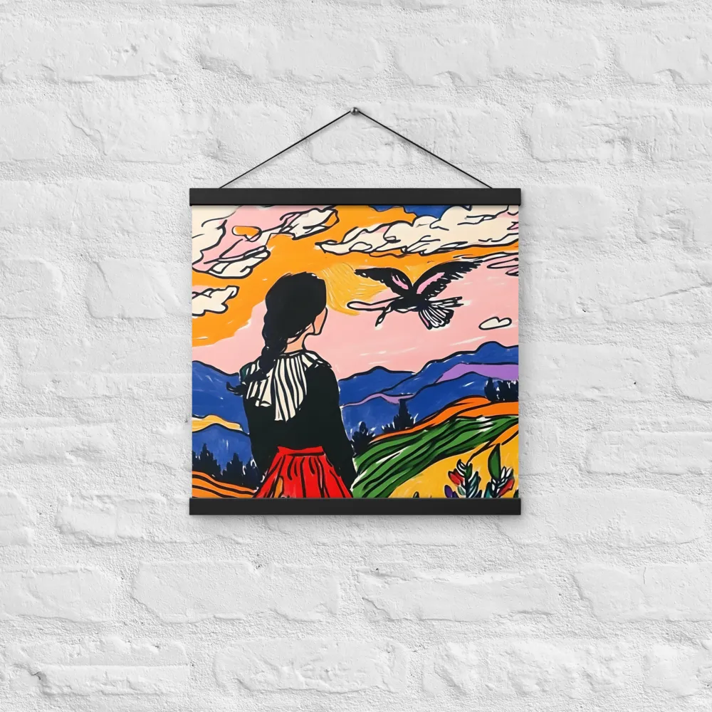 A Journey into Freedom | Poster With Black Wood Hanger | 16″×16″