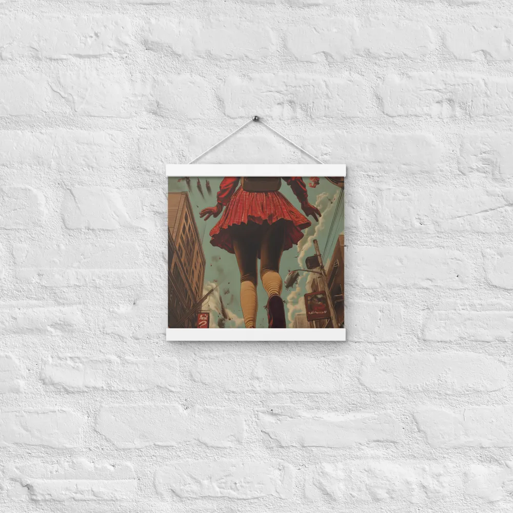 Flight of the Urban Dreamer | Poster With White Wood Hanger | 12″×12″