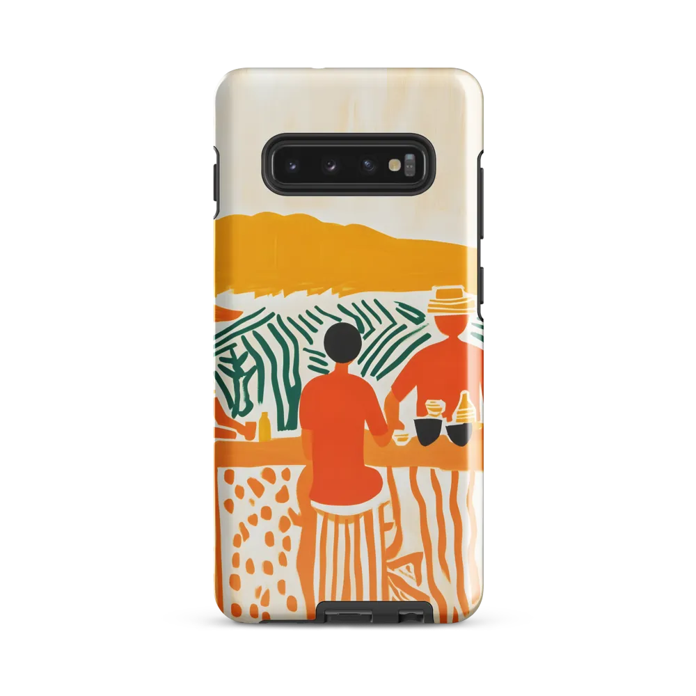 Summer Vibes: Café Conversations | Phone Case |  S10 Plus | Tough Case | Glossy