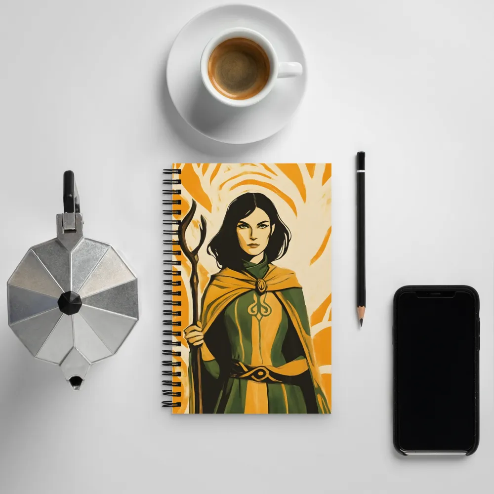 Sorceress of the Orange Realm | Spiral Notebook