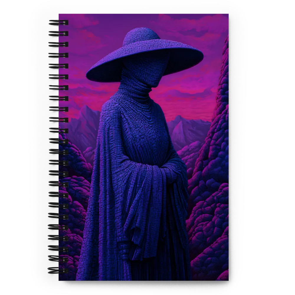 The Enigma of the Cloaked Figure | Spiral Notebook