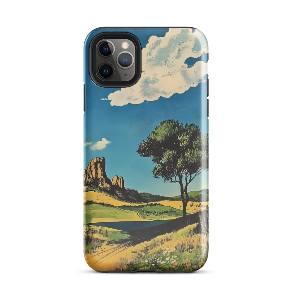 Serenity in Nature: A Realistic Landscape | Phone Case |  11 Pro Max | Tough Case | Glossy