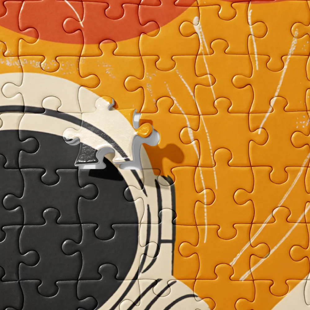 Astronaut in Cosmic Thoughts | Jigsaw Puzzle | 252 pieces