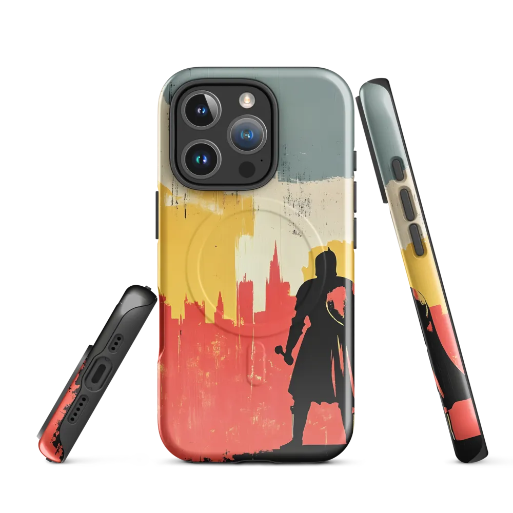 Hero in the Urban Dawn | Phone Case |  16 Pro | MagSafe® Tough Case | Glossy