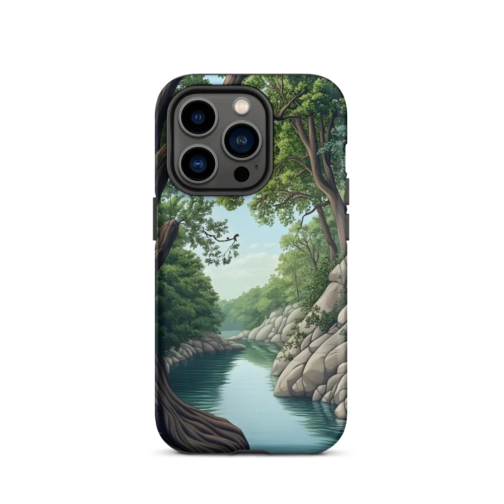 Tranquil Reflections: A Serene River Landscape
