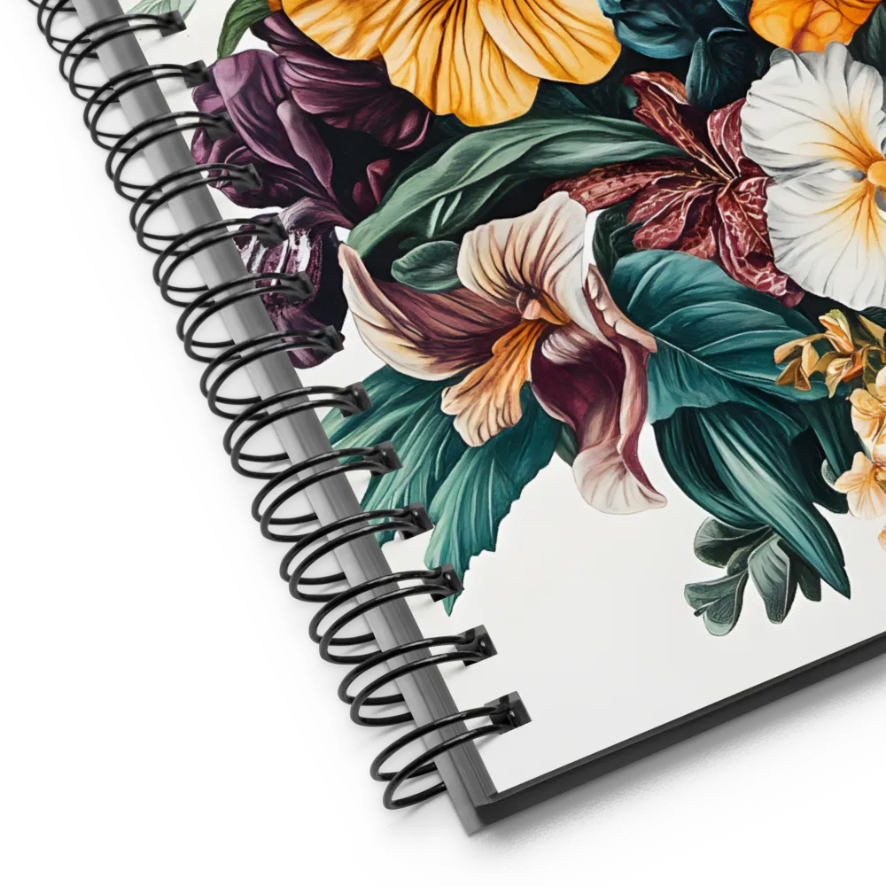 Floral Symphony | Spiral Notebook