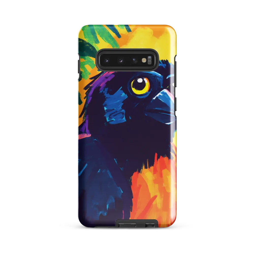 Vivid Avian Encounter | Phone Case |  S10 Plus | Tough Case | Glossy