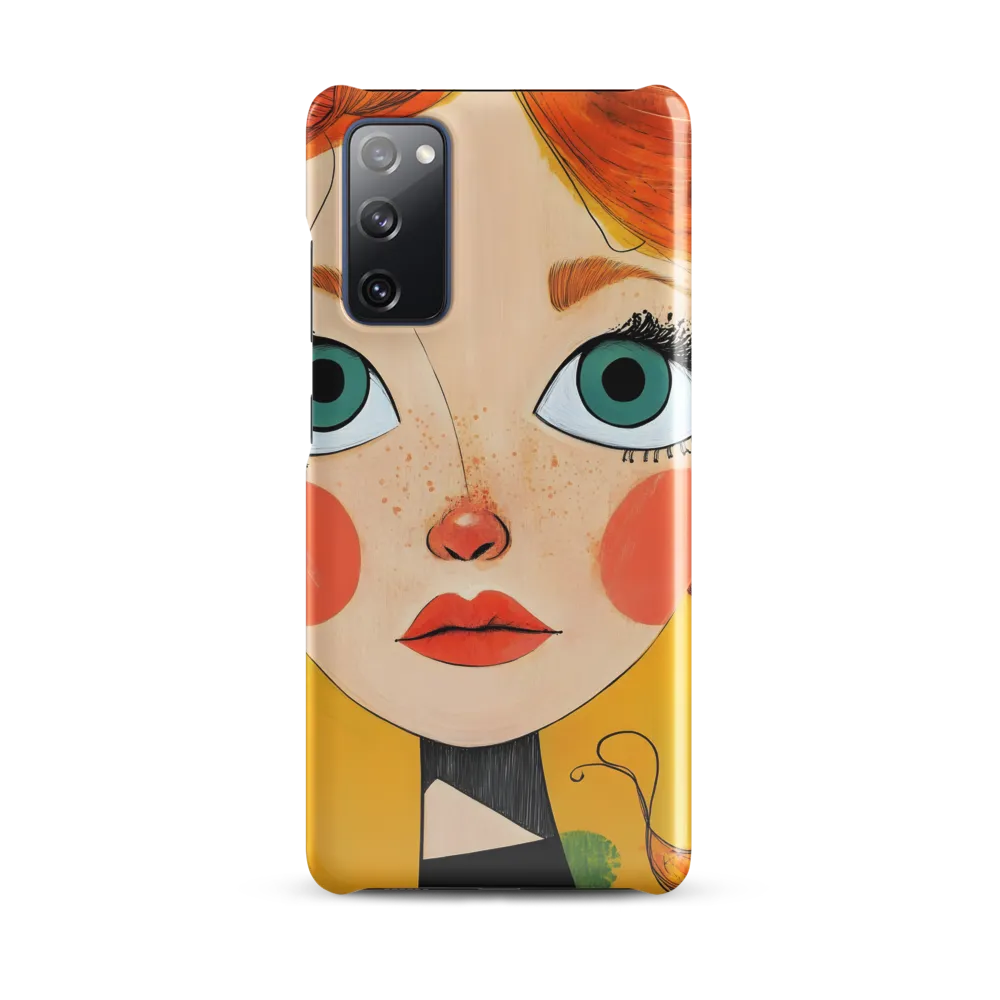Whimsical Portrait of a Girl | Phone Case |  S20 FE | Snap Case | Glossy
