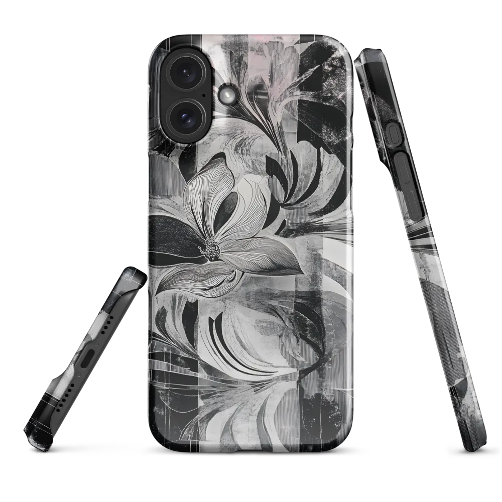 Floral Fusion in Monochrome