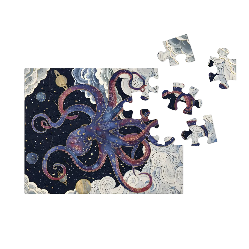 Celestial Octopus 
 Jigsaw Puzzle in Tin Box