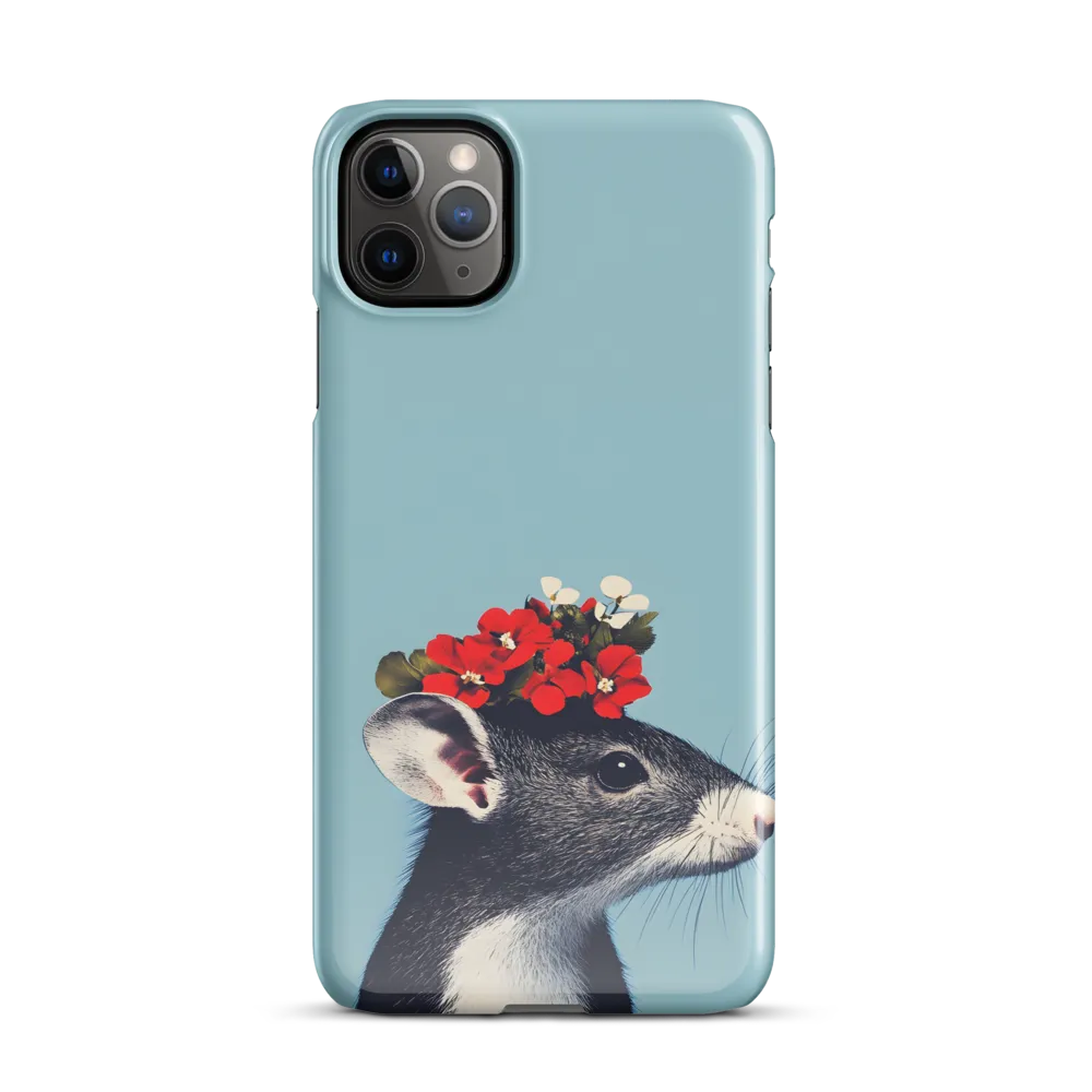 Whimsical Flora: A Mouse's Floral Crown | Phone Case |  11 Pro Max | Snap Case | Glossy