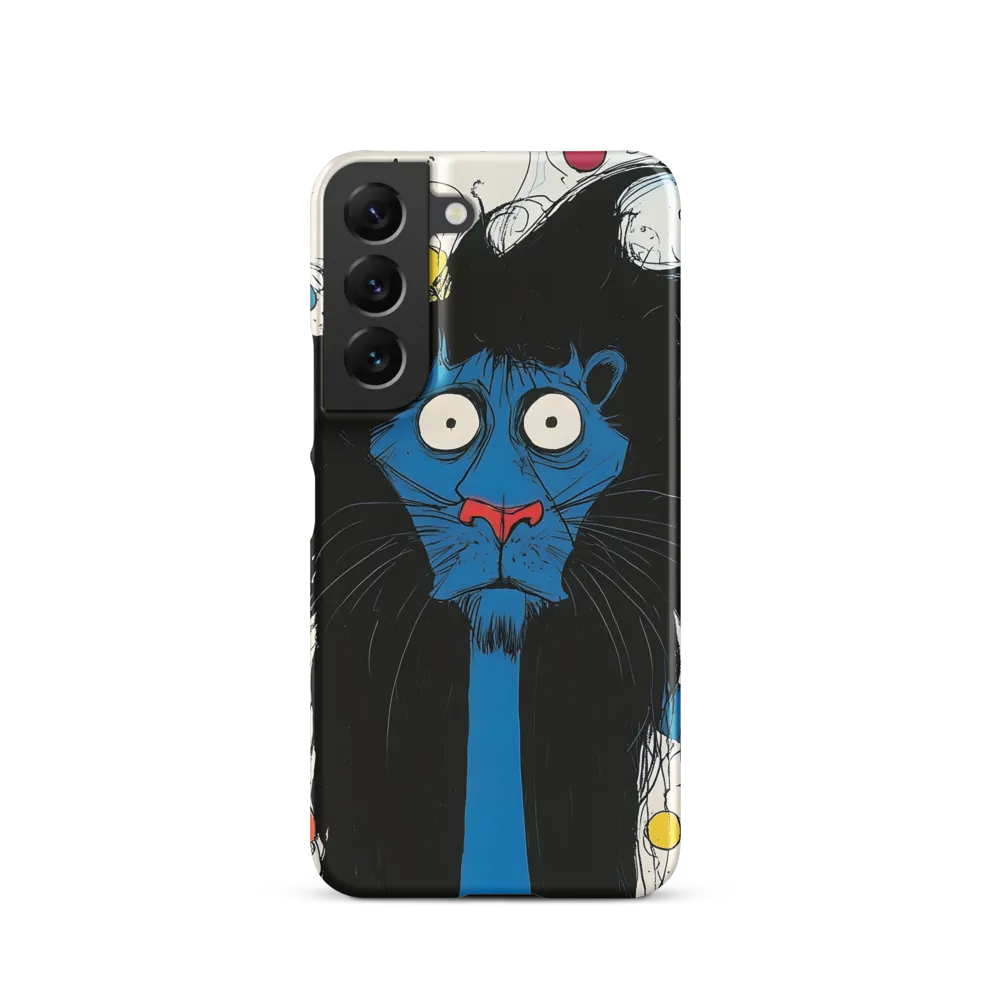 Whimsical Blue Lion