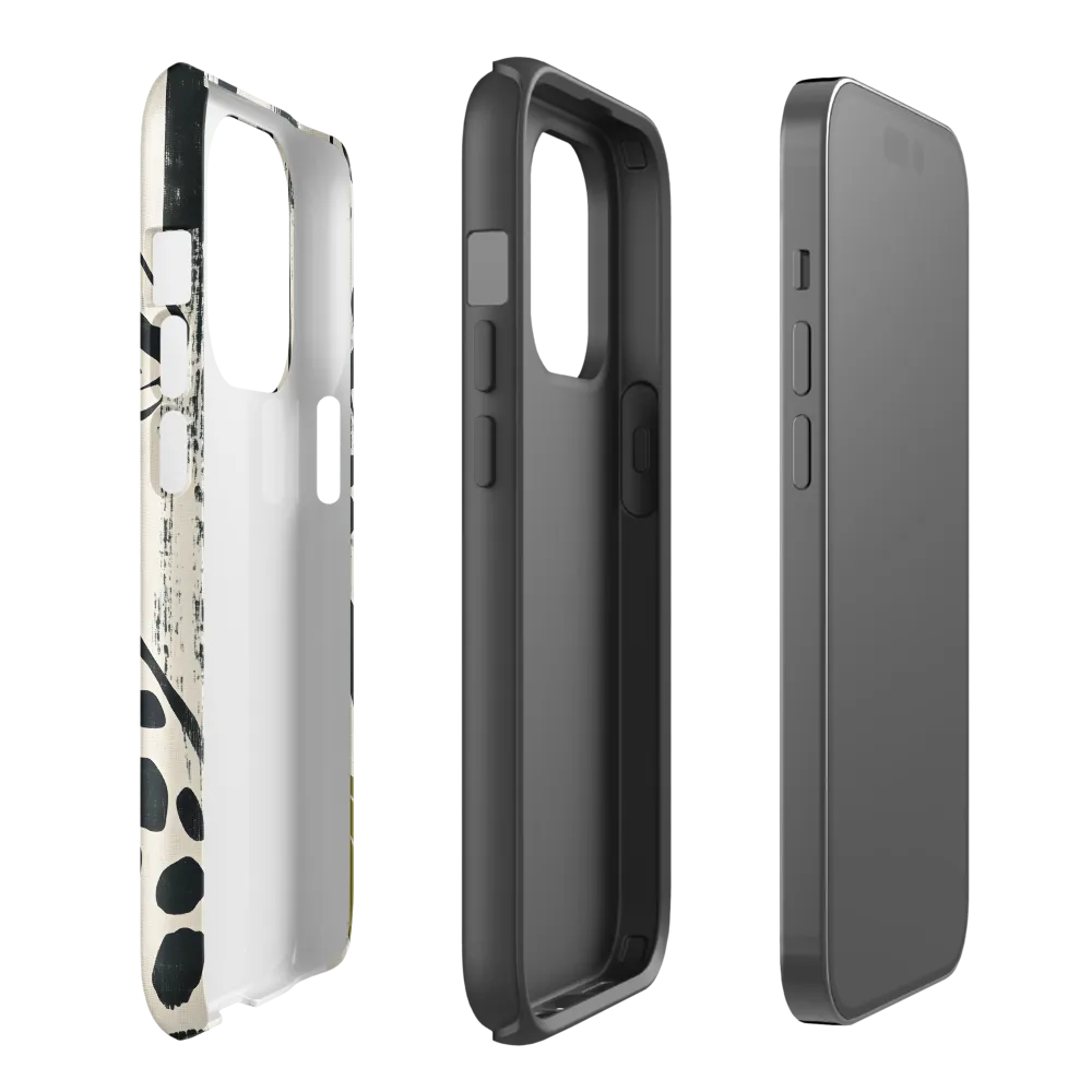 Leopard in Silhouette: A Modern Appeal | Phone Case |  14 Pro | Tough Case | Glossy