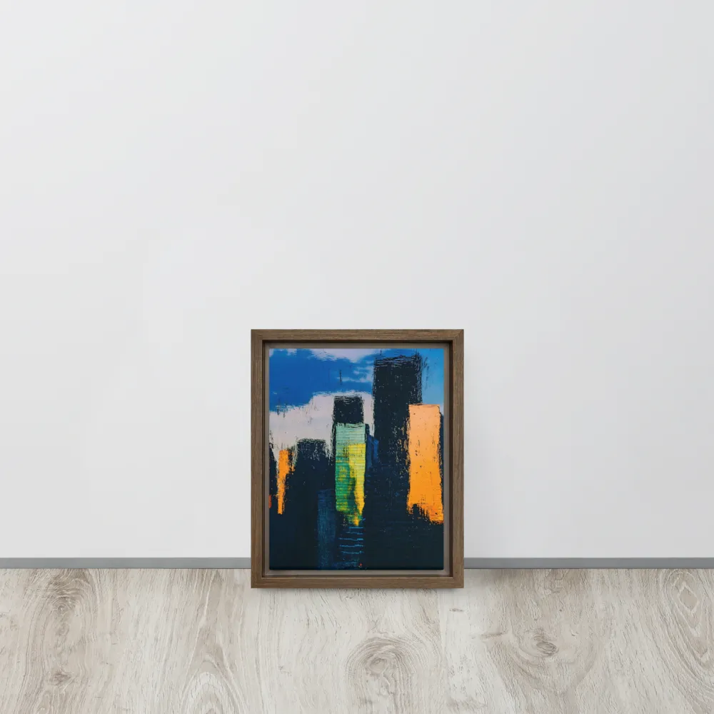 Reflections of Tranquility | Canvas with Brown Frame | 8″×10″