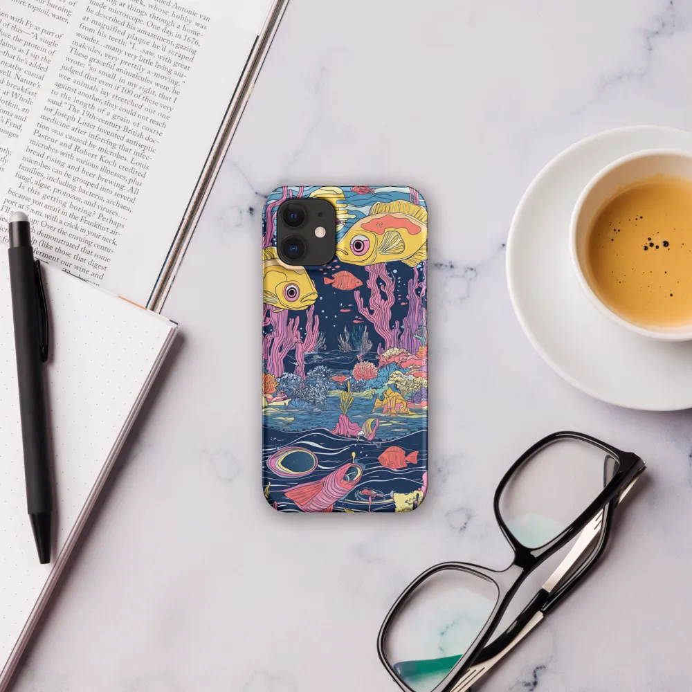 Underwater Dreamscape: A Playful Encounter | Phone Case |  12 Mini | Snap Case | Matte